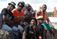 Mokoomba at the backstage of Womad 2013