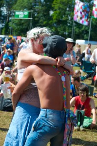 Revellers at Criolo's Gig at WOMAD UK 2015