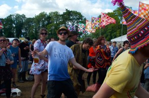 Revellers at Criolo's Gig at WOMAD UK 2015