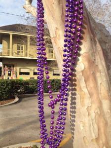 Mardi Grass beads in New Orleans