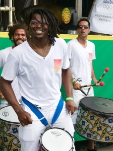Aloisio Menezes + Serafina, Bloco de Carnaval (Carnaval Bloc), in Trafalgar Square, London, August 08 2015 for Brasil Day, by Ronise Nepomuceno
