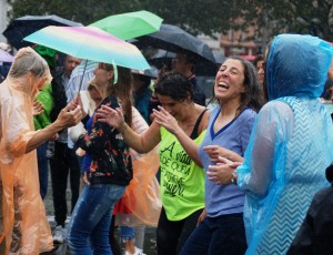 Audience enjoying Forro